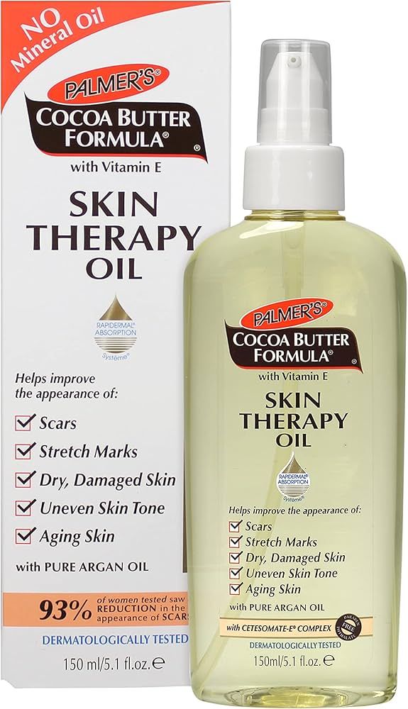 Palmer's Cocoa Butter Formula Skin Therapy Moisturizing Body Oil with Vitamin E, 5.1 Ounces | Amazon (US)