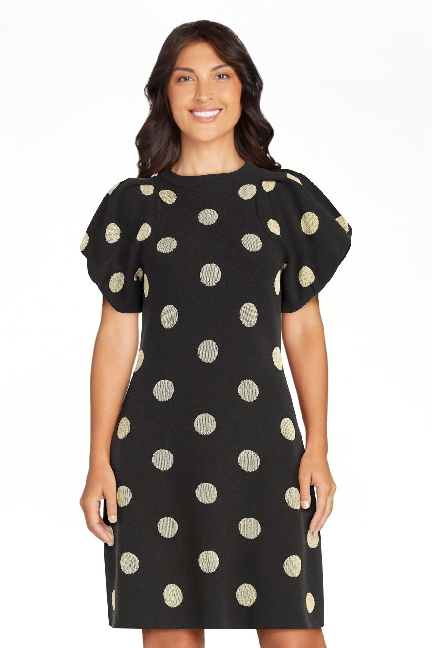 Scoop Women's and Women's Plus Sweater Dress with Puff Sleeves, Sizes XS-4X | Walmart (US)