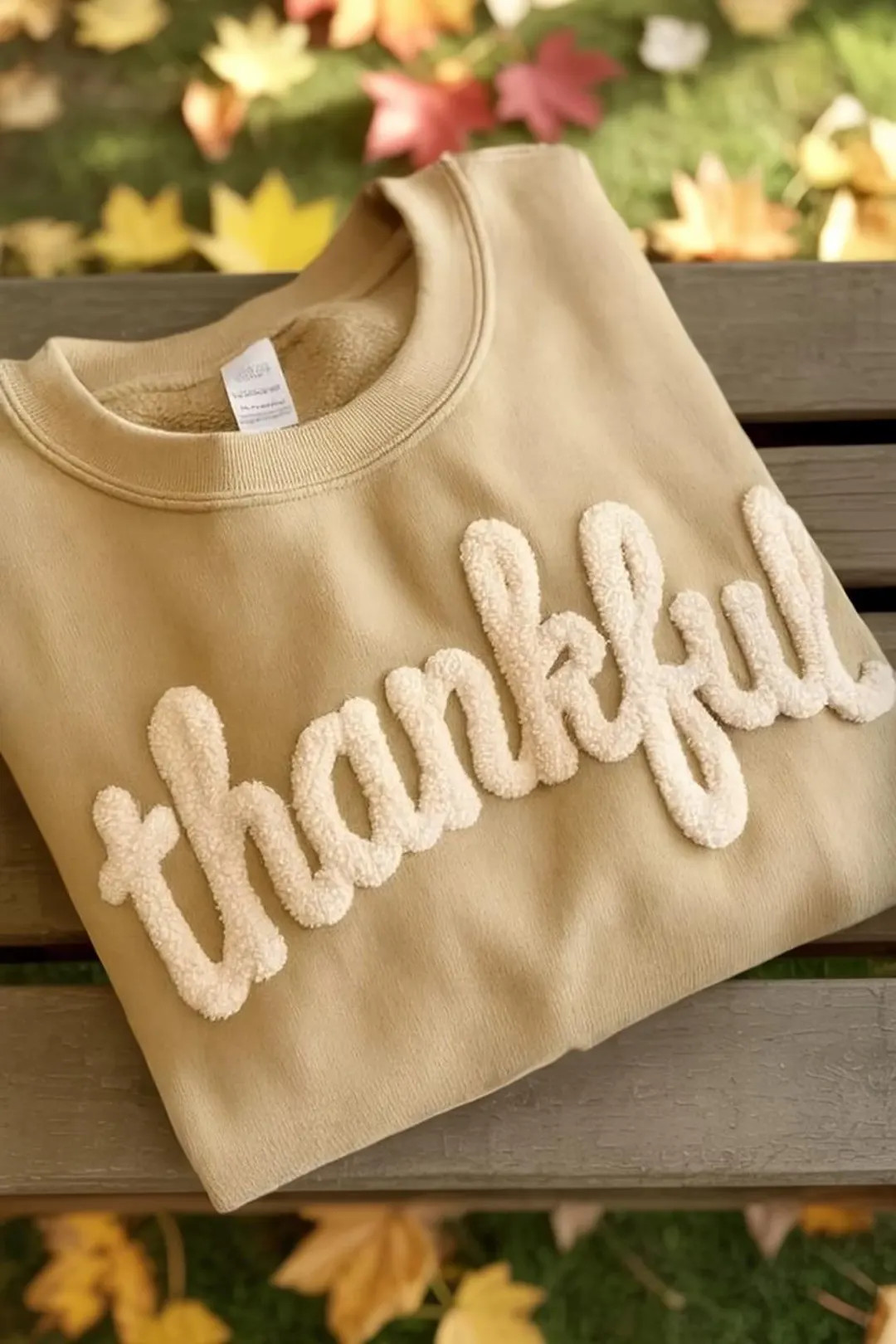 Chenille YARN EMBROIDERED Sweatshirt Chenille Game Day, Thankful Shirt, College Team Sports Masco... | Etsy (US)