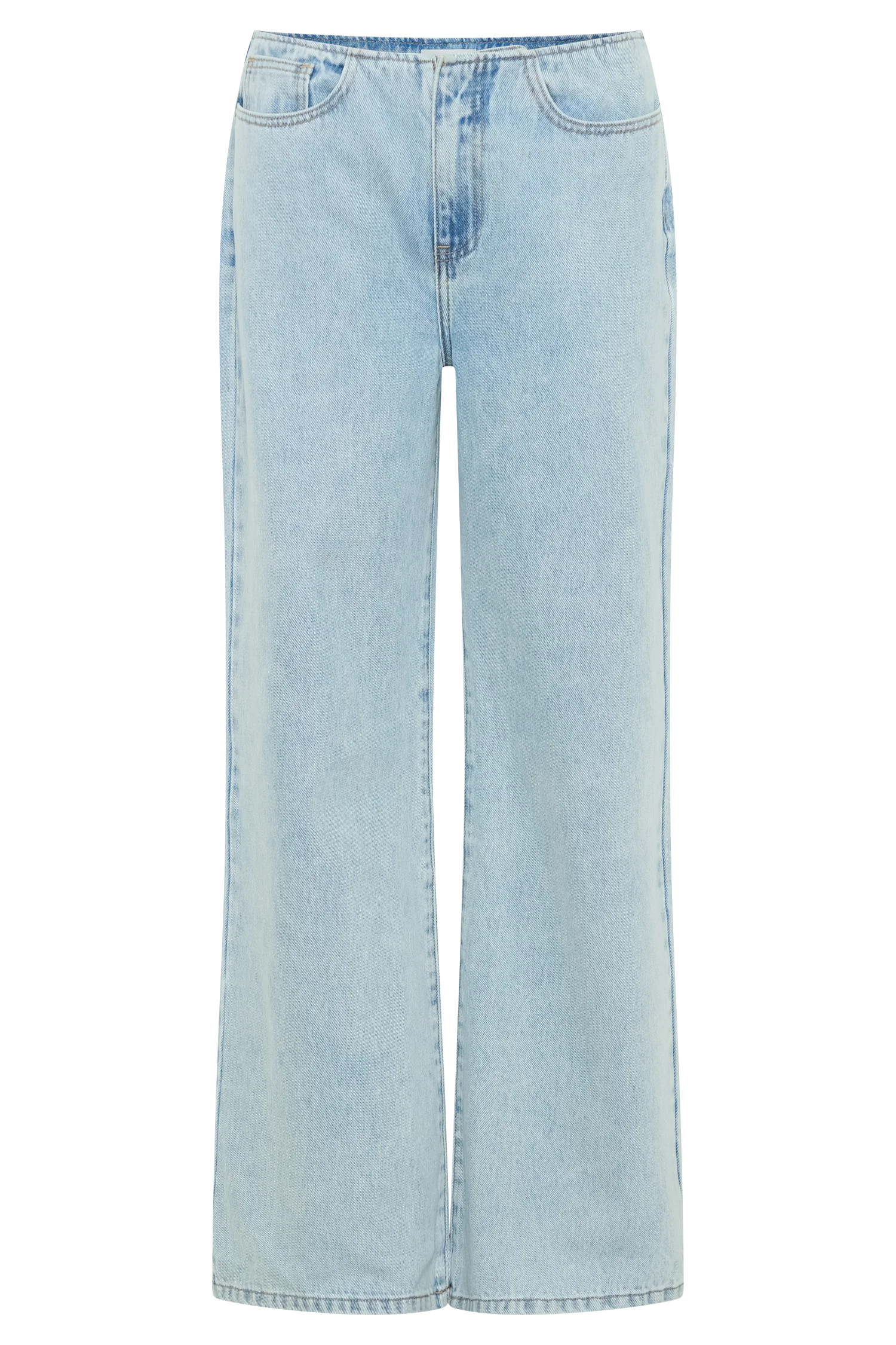 Caitlin Mid Rise Denim Jeans - Light Blue | MESHKI US