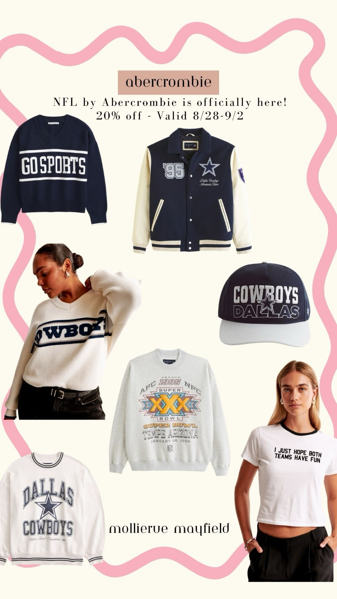 The countdown to kickoff is ON—NFL by Abercrombie is officially almost here!
You can score savings on gameday looks. Exclusions apply.
Valid 8/28-9/2

#LTKStyleTip #LTKFindsUnder50 #LTKSaleAlert