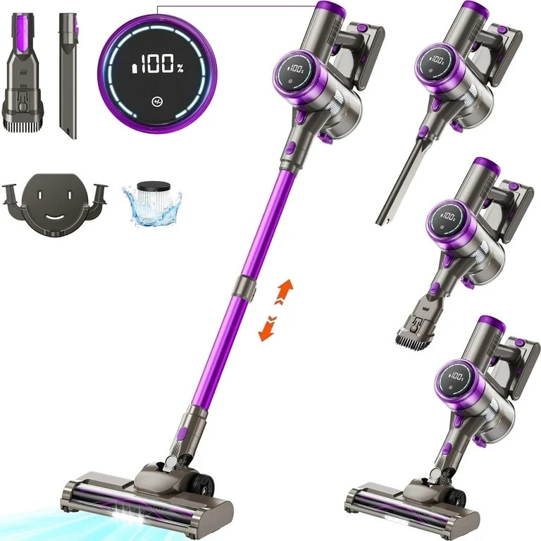 KANFUAQ Cordless Stick Vacuum Cleaner 38KPA 50Mins 2200mAh Lightweight for Home Pet Hair Carpet H... | Walmart (US)