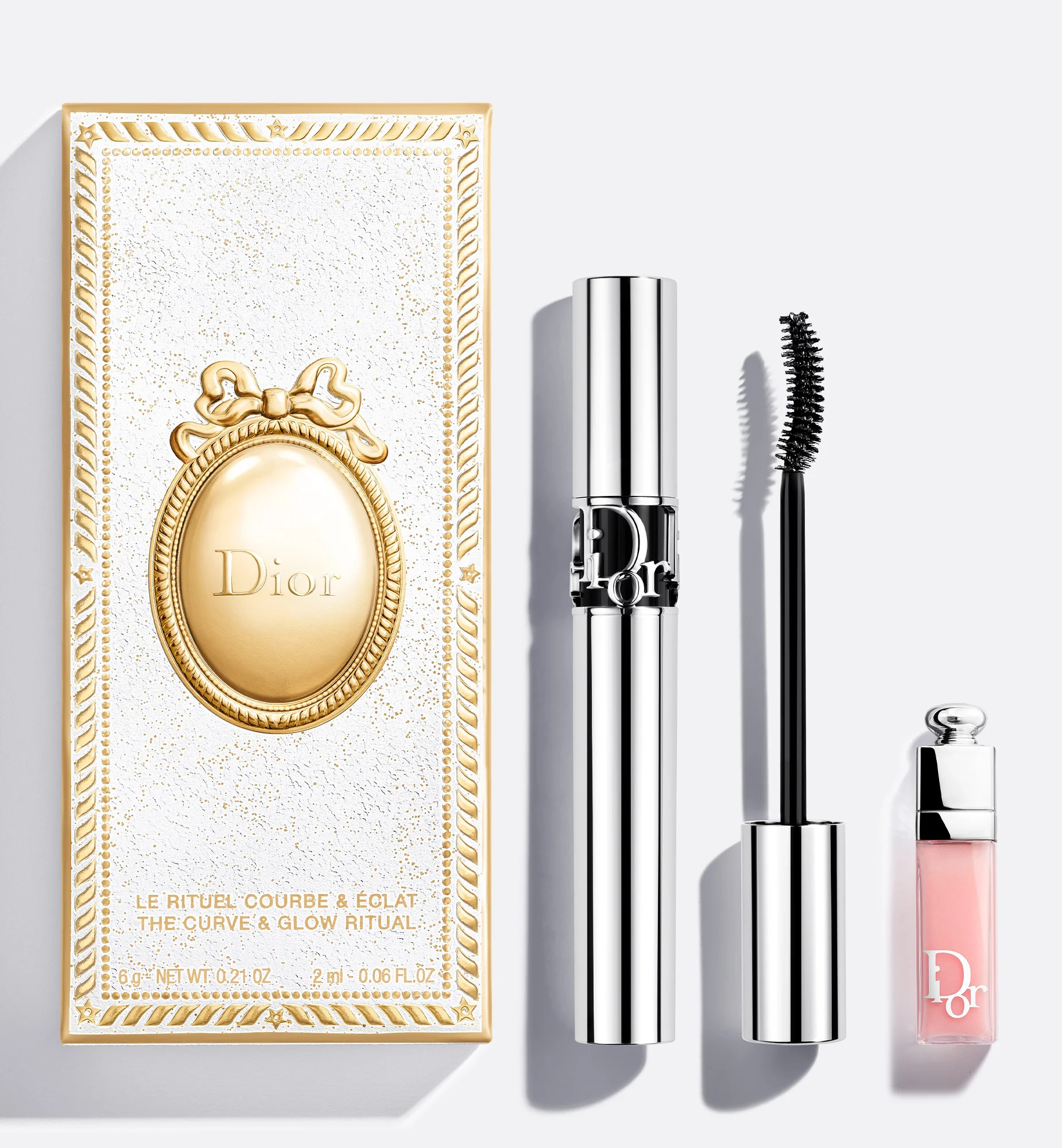 Diorshow Holiday Gift 2026 Edition-Curl and volume mascara and plumping mini-gloss in 001 Pink | Dior Beauty (US)