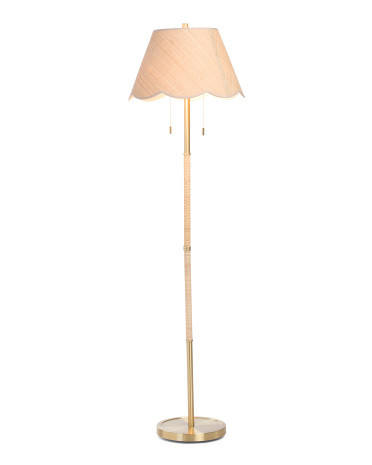 64in Scalloped Shade Floor Lamp | Furniture & Lighting | Marshalls | Marshalls