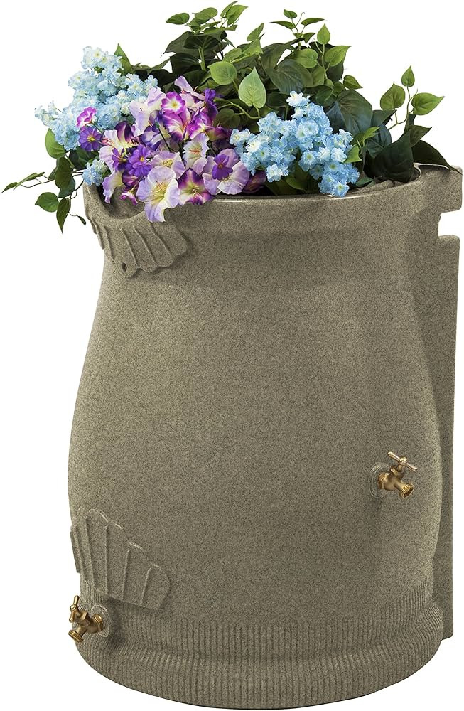 Rain Wizard Urn 50 Gallon Rain Barrel - Sandstone | Amazon (US)