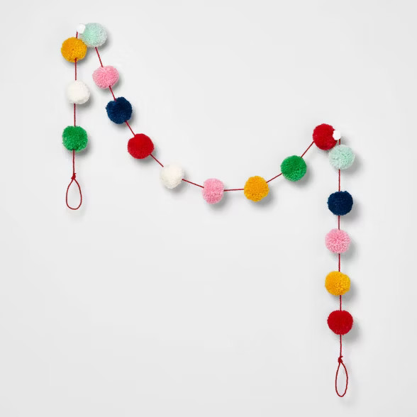 Pom Pom Garland Multicolored - Wondershop™ | Target