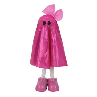10.5" Standing Fabric Glitter Ghost with Bow Tabletop Décor by Ashland® | Michaels Stores