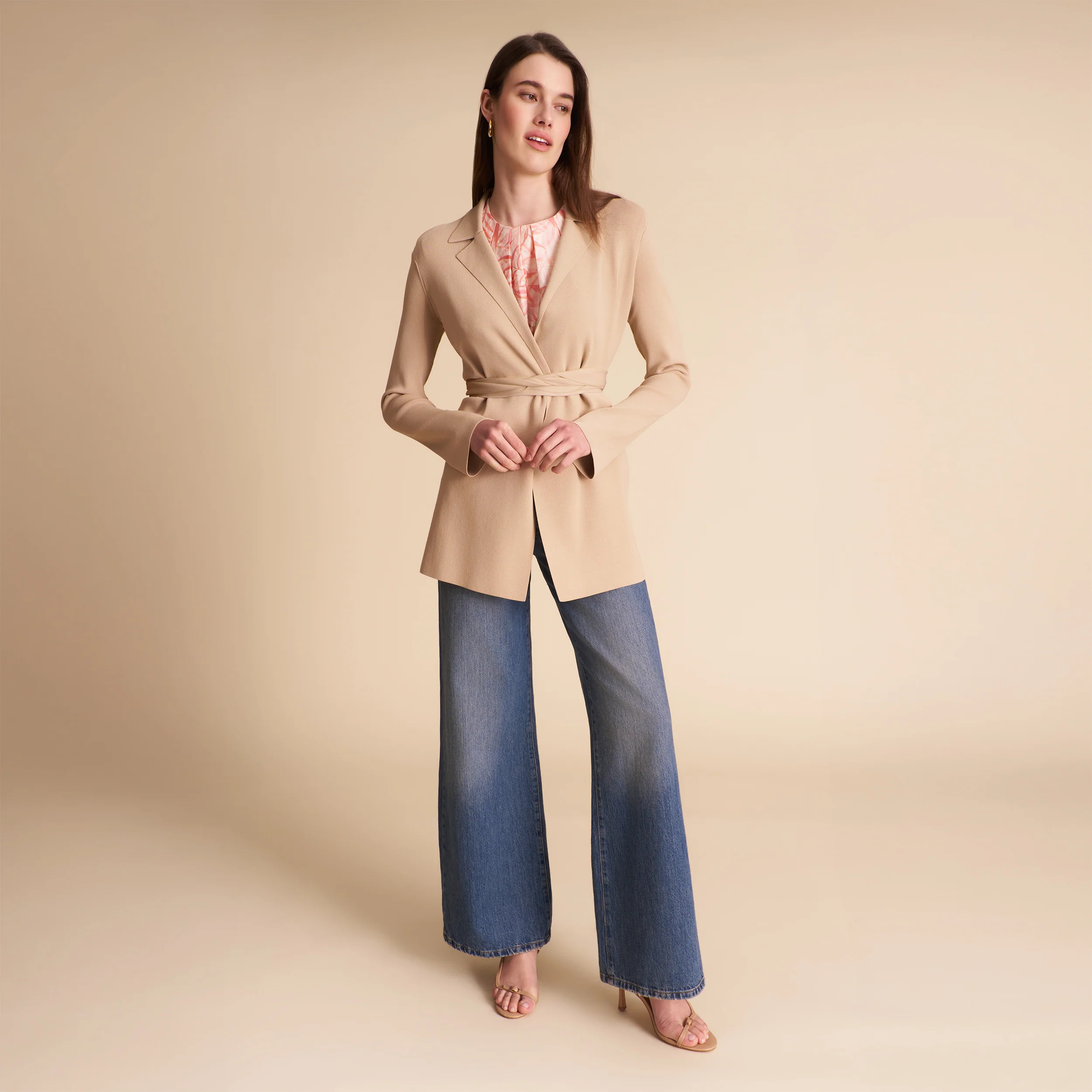 Merritt Wrap Jardigan :: Latte | MM LaFleur