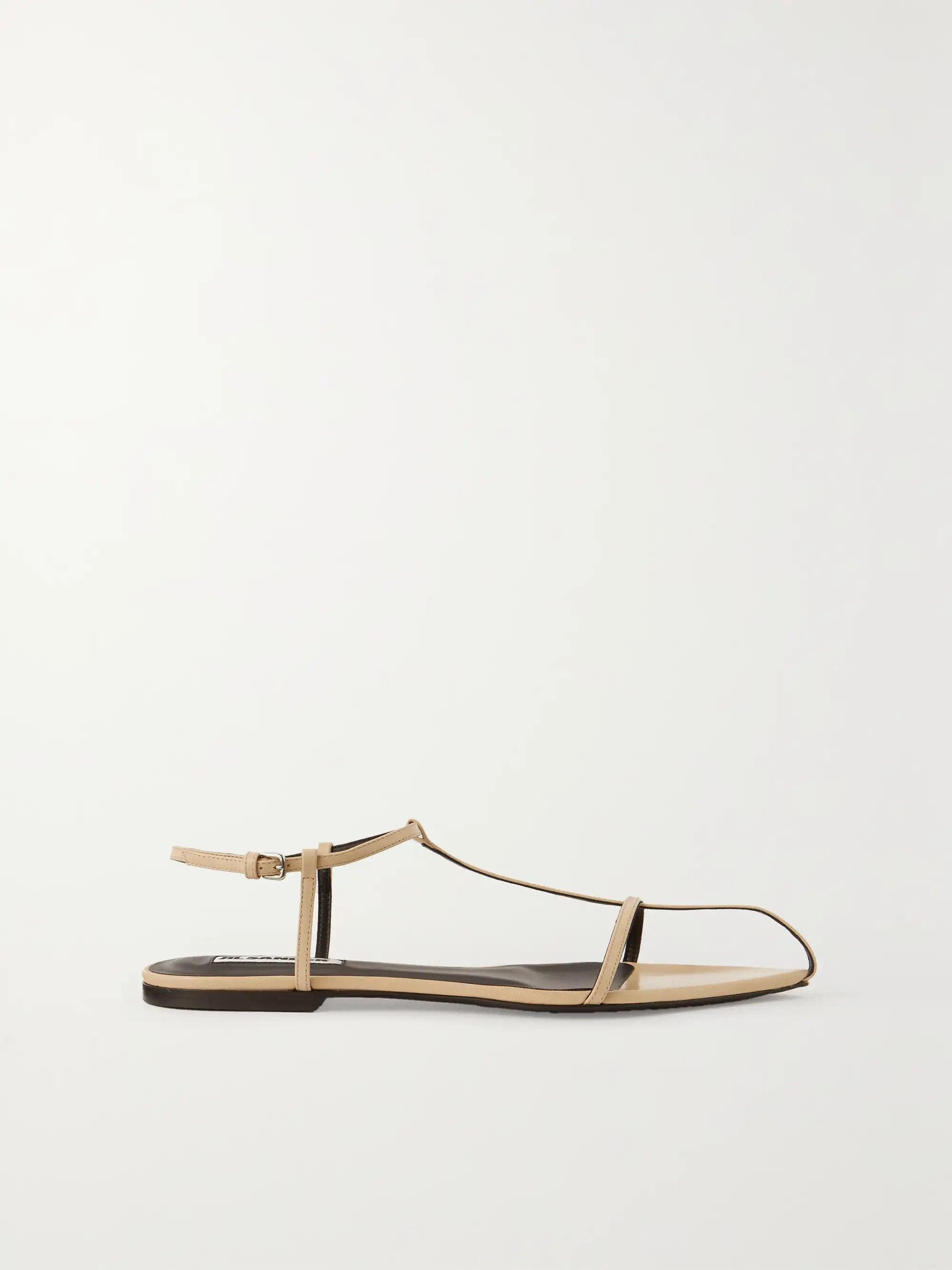 JIL SANDER Leather sandals | NET-A-PORTER | NET-A-PORTER (US)