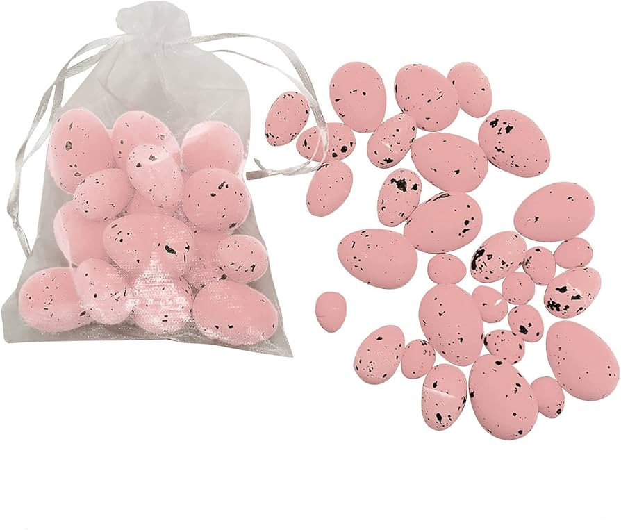 RESOYE Pink Easter Eggs Ornament Set of 120, Foam Easter Egg Ornament Decorative Speckled Eggs Or... | Amazon (CA)