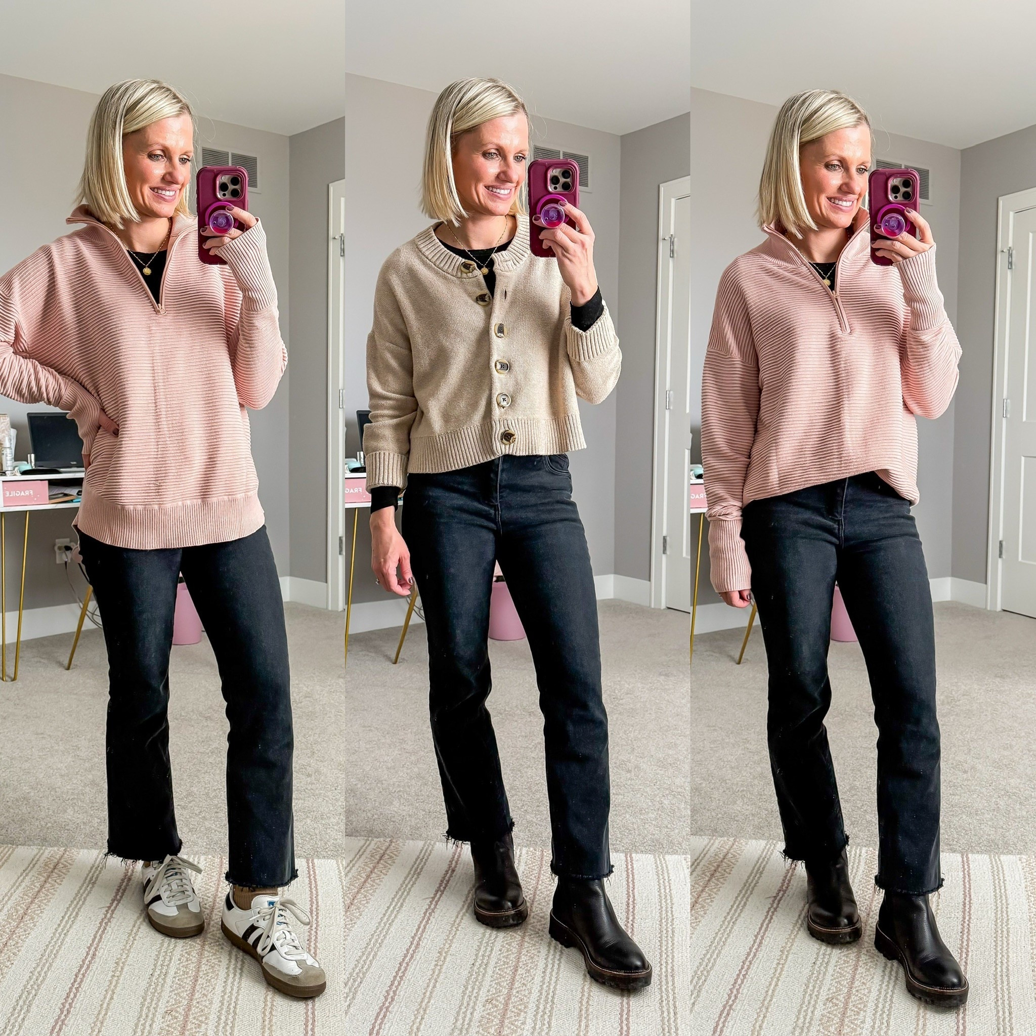 Winter capsule wardrobe outfits with black jeans! 

#LTKOver40 #LTKSeasonal #LTKPetite