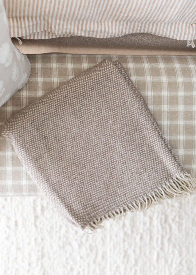 Juno Taupe Cashmere Throw | The Cross Decor & Design