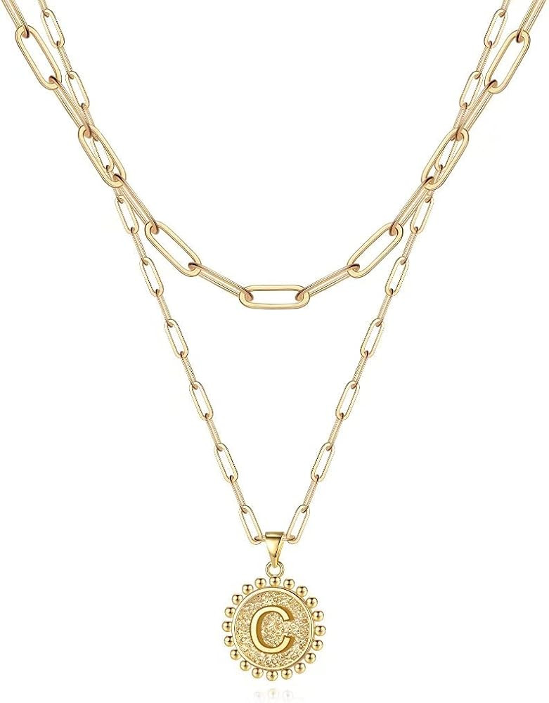 Ursteel 14K Gold Plated Paperclip Chain Necklaces for Women | Amazon (US)