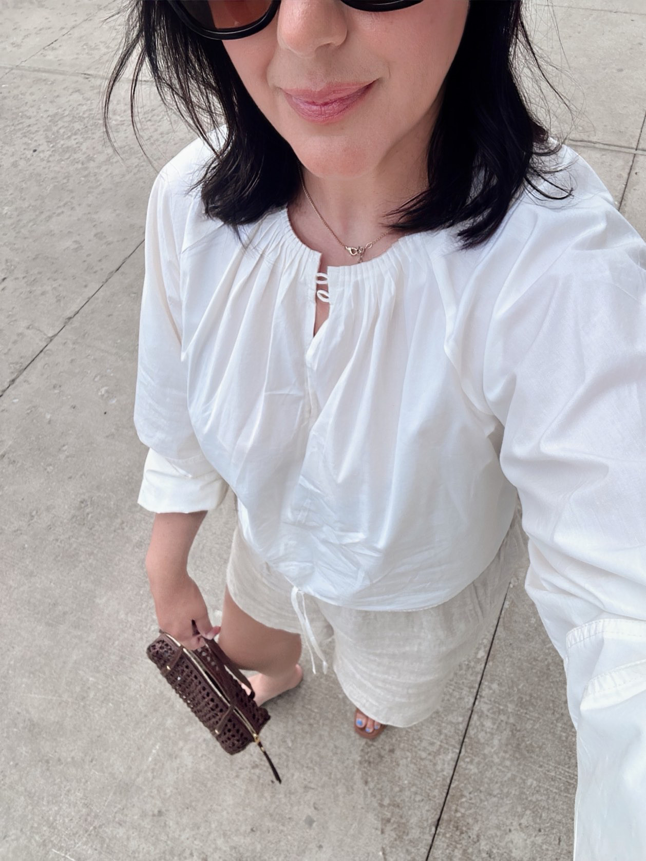 crisp white 🤝 relaxed linen, name a better duo for summer. // love these two pieces! I'm in the large of both.

PS: my FAVORITE @jcrew shorts are on major sale! 

 
