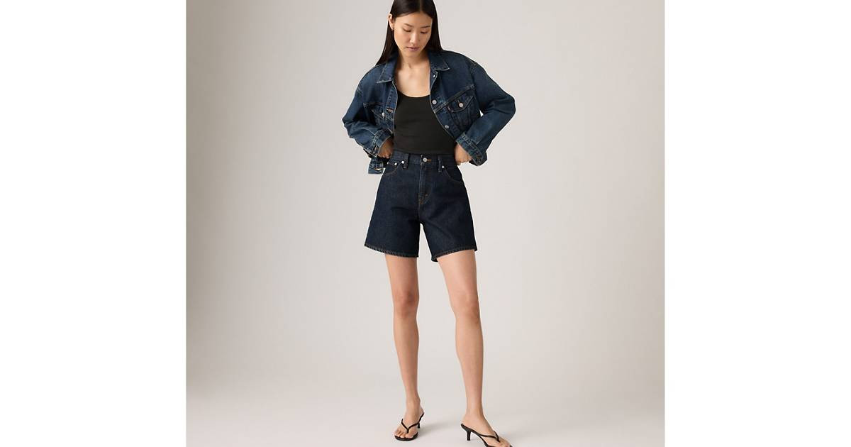 High Rise Baggy Women's Shorts - Dark Wash | Levi's® US | Levi's US