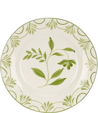 Genevieve Collection Green Hand Painted Salad Plate | Dillard's