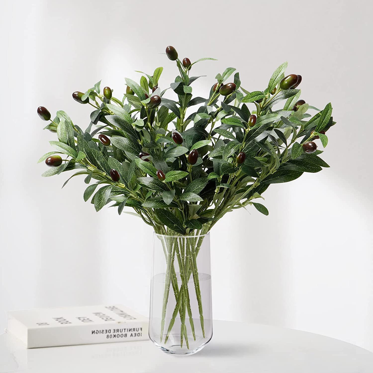 LOMOHOO Artificial Olive Branch 6 Pack Fake Olive Branches Stems,Faux Plants Greenery Olive Leave... | Amazon (UK)