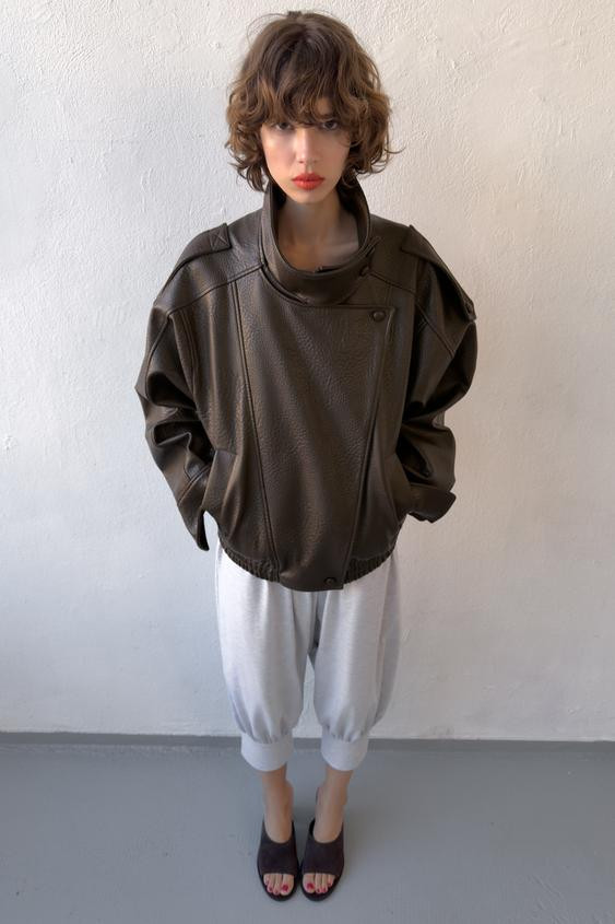 FAUX LEATHER JACKET | Zara UK