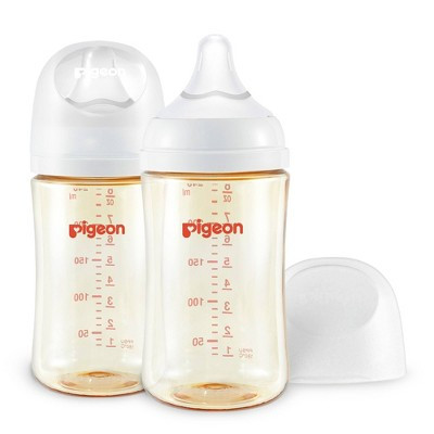 Pigeon Nurture & Nest Wide-Neck and Anti-colic PPSU BPA-Free Baby Bottles with Nipples - 8 fl oz/2pk | Target