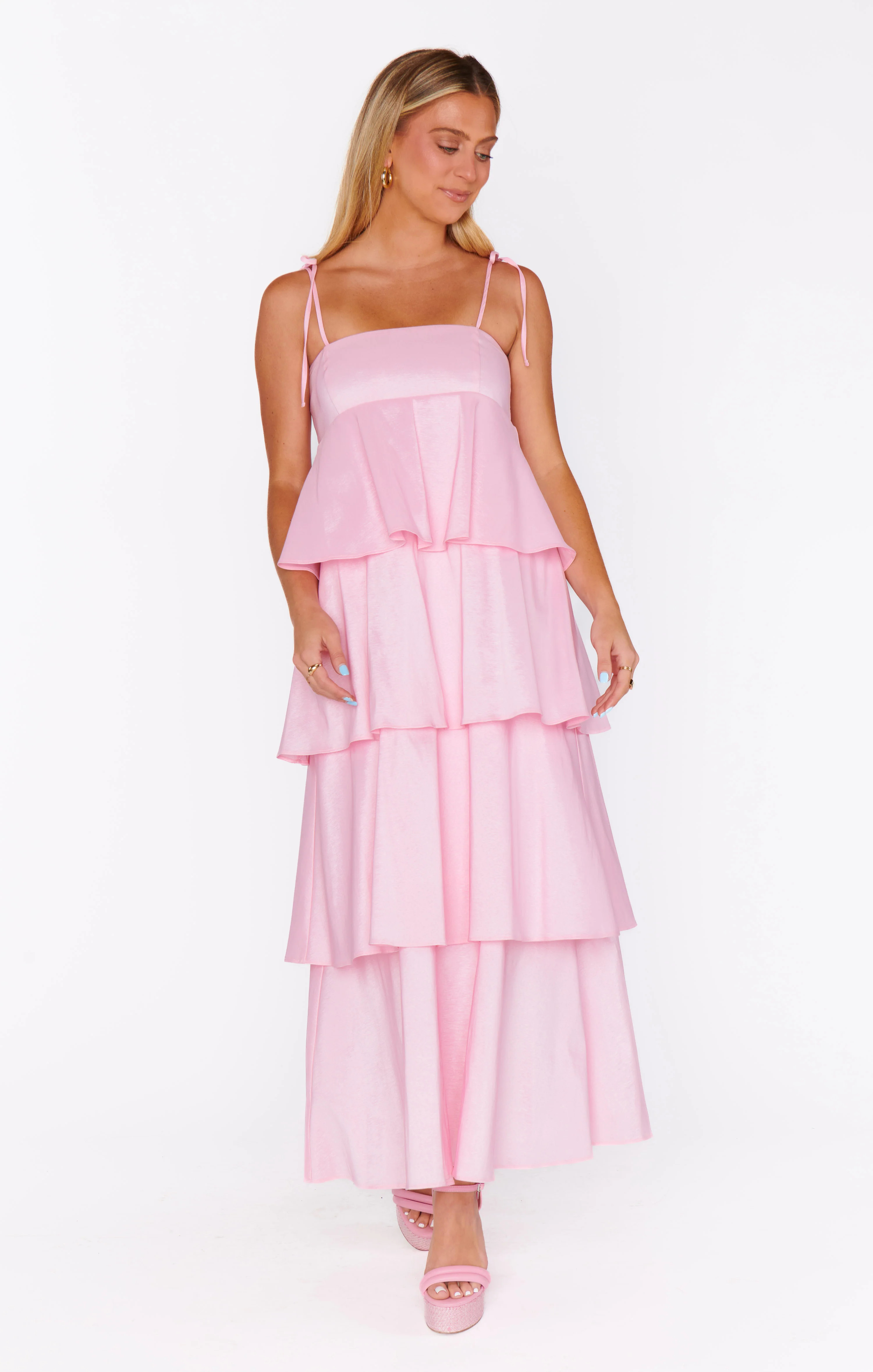 Meet Cute Dress ~ Light Pink Taffeta | Show Me Your Mumu