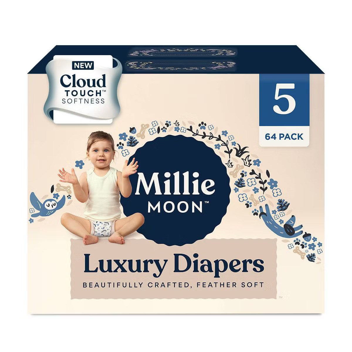 Millie Moon Luxury Diapers - (Select Size and Count) | Target
