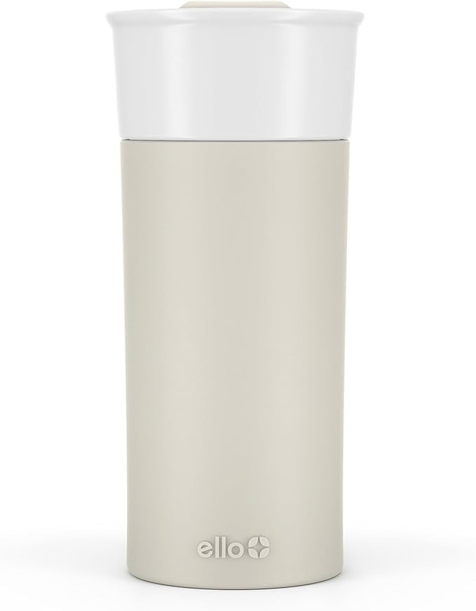 Ello Ogden 16oz Ceramic Travel Mug with Splash-Resistant Slider Lid and Protective Silicone Sleev... | Amazon (US)