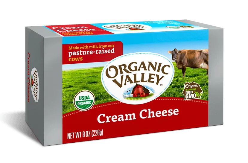(12 pack ) Organic Valley Cream Cheese Tub, 8oz | Walmart (US)