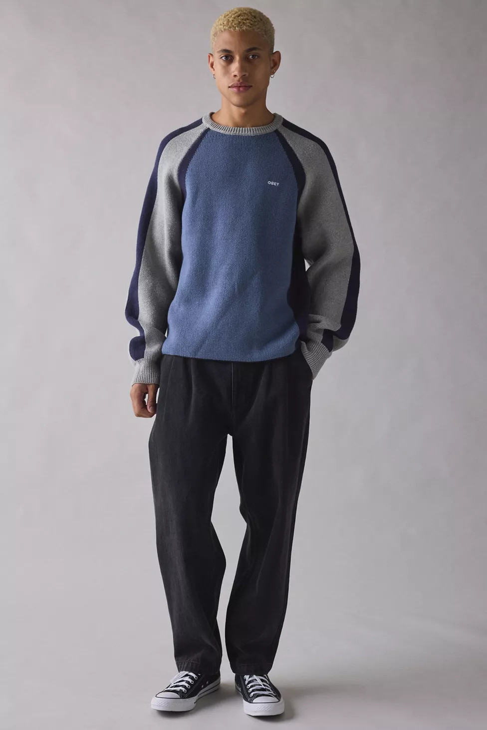 OBEY Raglan Crew Neck Sweater | Urban Outfitters (US and RoW)