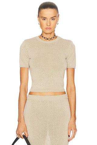 Clare Knit Baby Tee | FWRD 