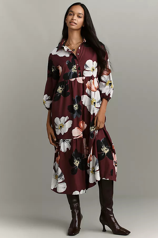 Bettina Cotton Midi Shirtdress | Anthropologie (US)