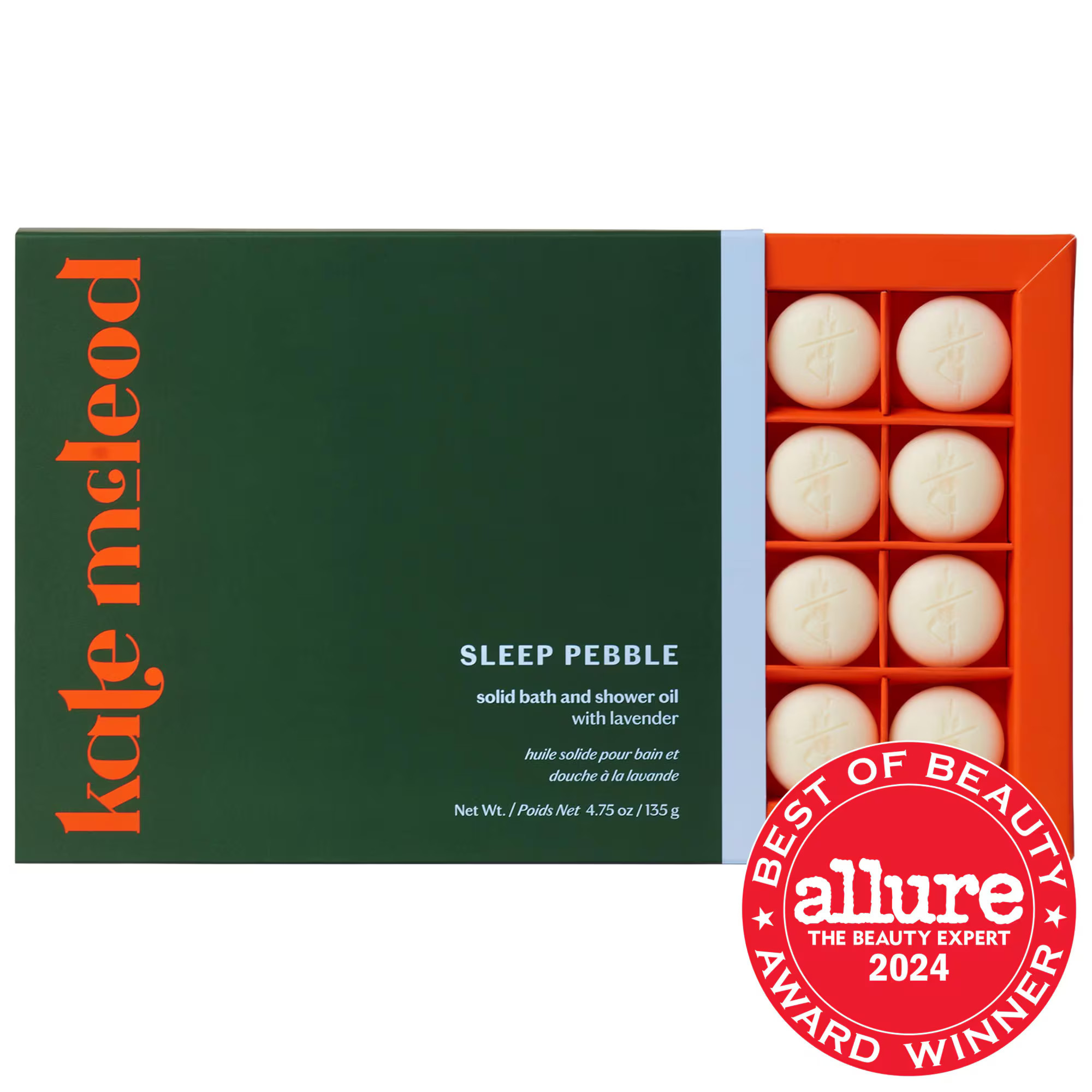 Kate McLeod The Pebble - Deep Moisturizing Solid Bath & Shower Oil with Nourishing Cocoa Butter Sleep - Lavender 4.75 oz | Sephora (US)