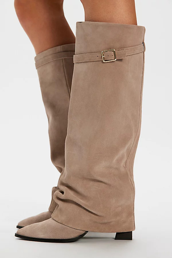 Felicity Suede Foldover Boots | Free People (Global - UK&FR Excluded)