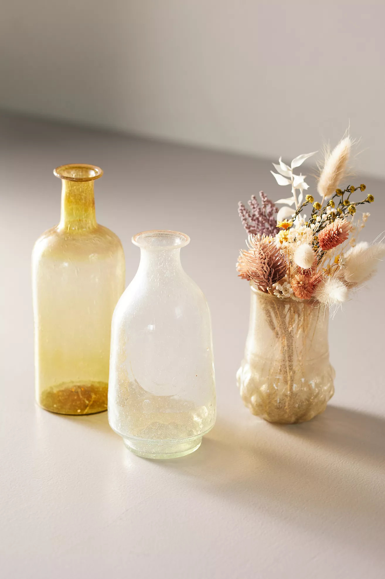 Recycled Glass Bud Vases, Set of 3 | Anthropologie (US)