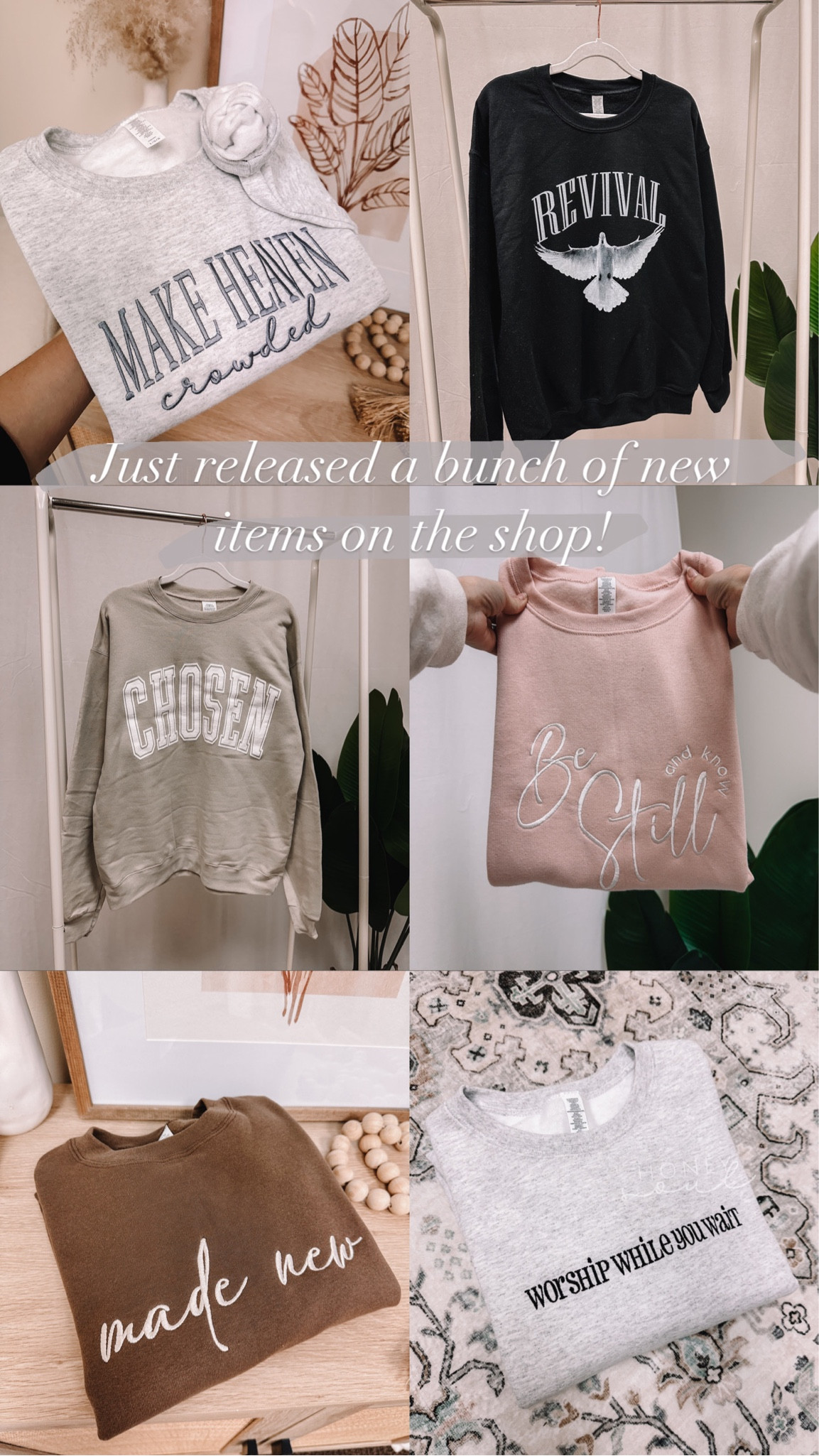 New Christian apparel sweatshirts. Faith based sweatshirts. Trendy Christian Crewnecks. All under $35 

#LTKfindsunder50 #LTKsalealert #LTKstyletip