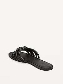 Knotted Puff Slide Sandals | Old Navy (US)