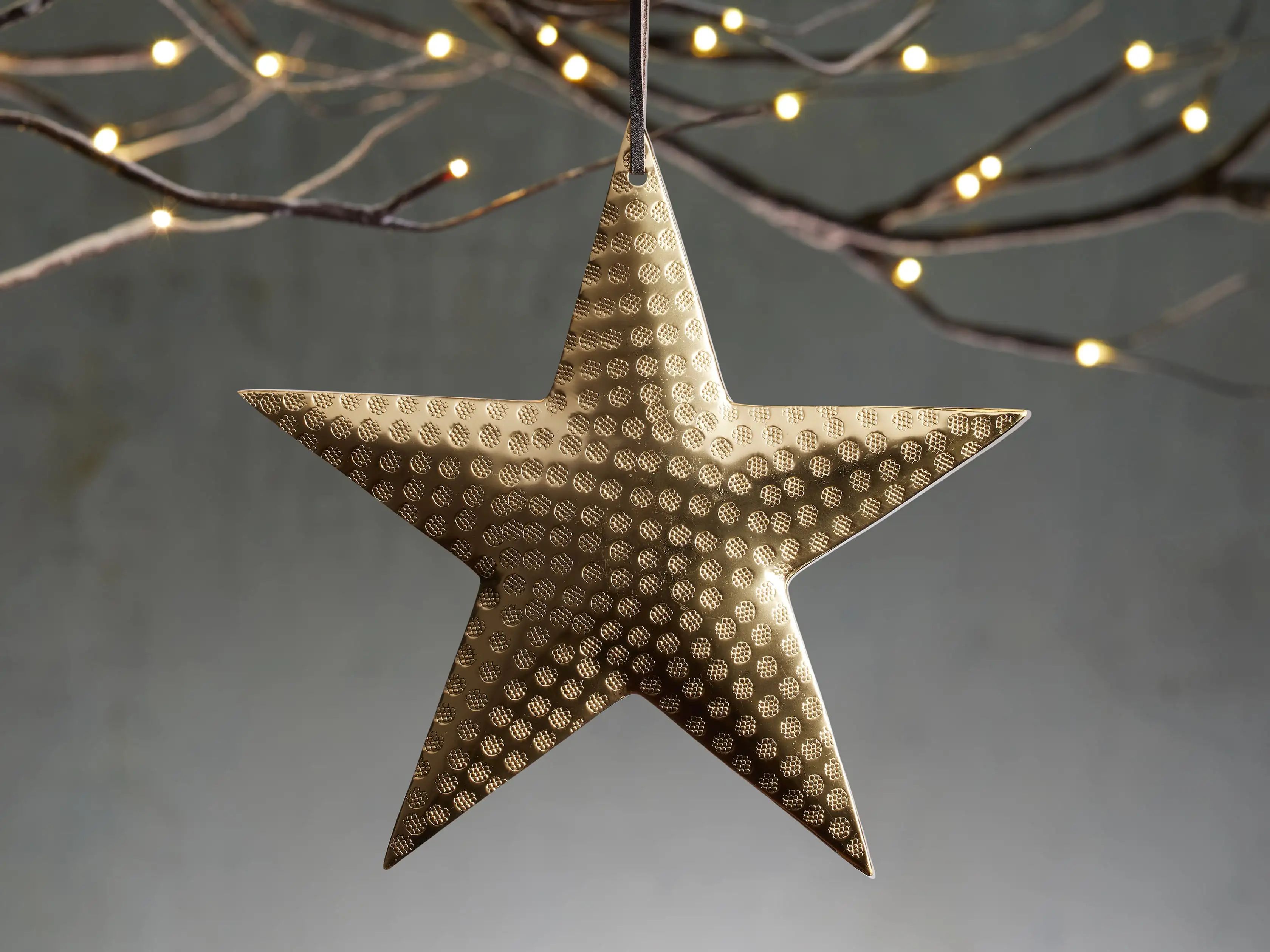 Gold Metal Star Ornaments (Set of 4) | Arhaus