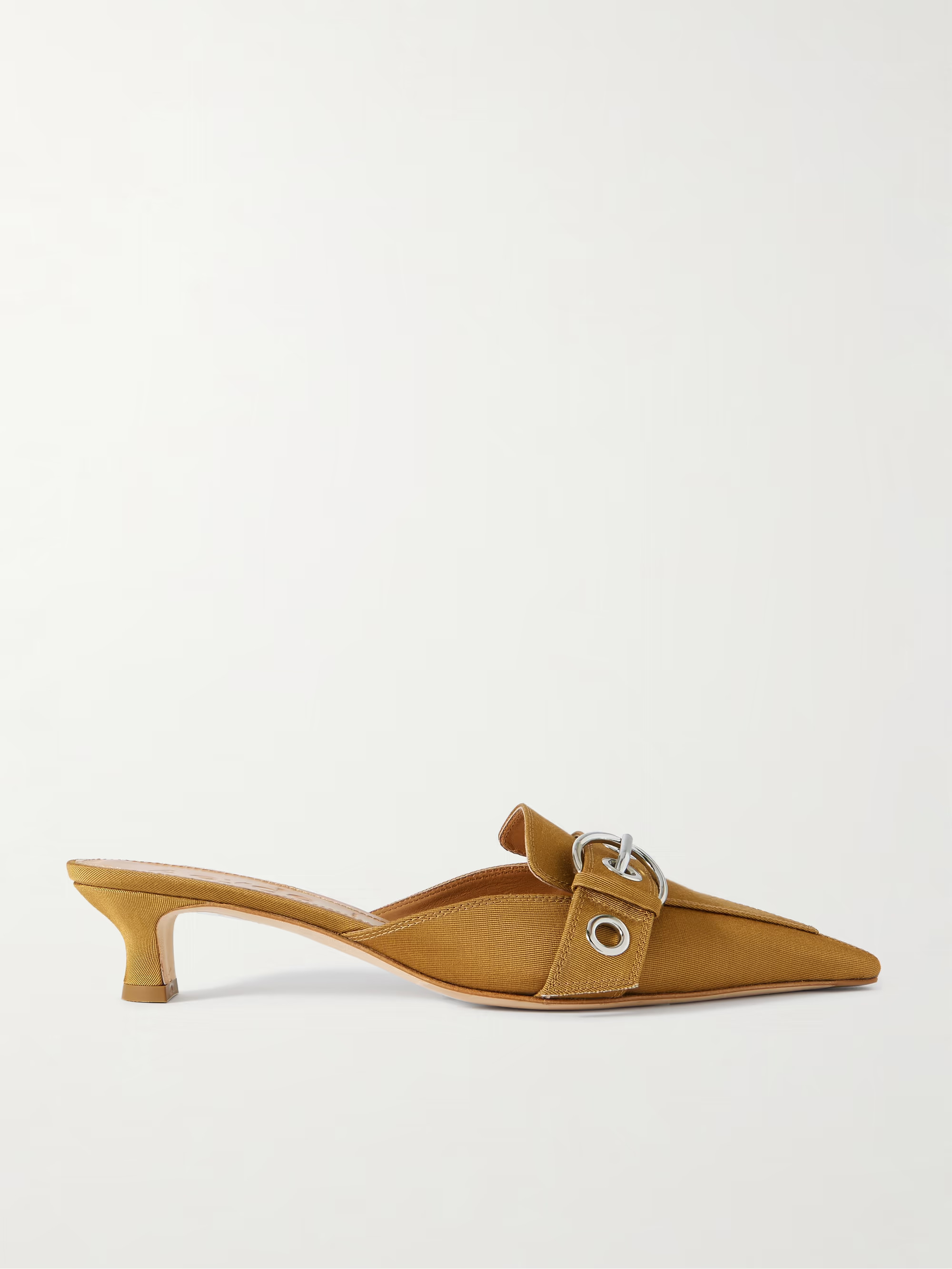 Danielle buckled grosgrain mules | NET-A-PORTER (US)