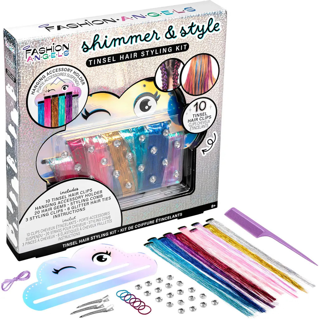 Fashion Angels Tinsel Hair Styling Kit, Shimmer & Style, Fashion Beauty Craft in Multicolored at Nordstrom | Nordstrom
