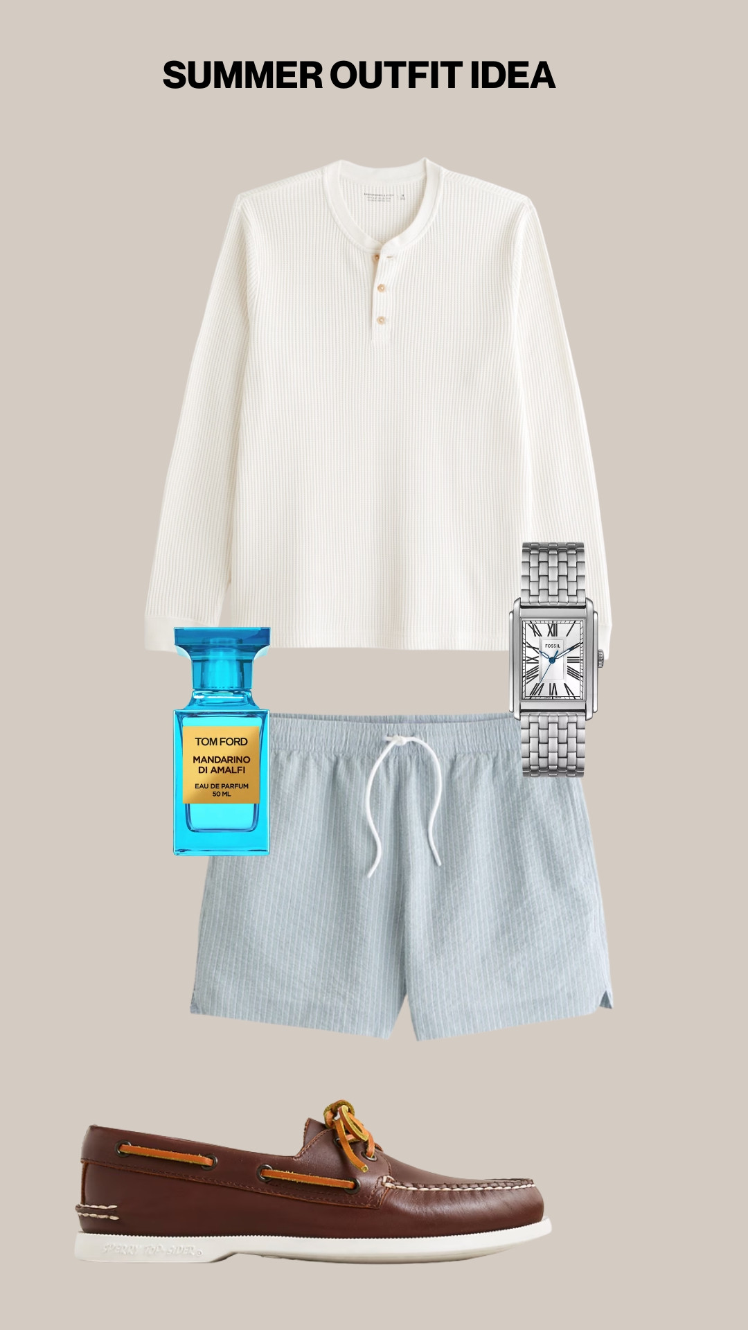 Easy coastal summer look—light textures, neutral tones, and timeless accessories. Perfect for beach days or weekend plans.

Hashtags:
#coastalstyle #summermenswear #oldmoneyaesthetic #mensoutfitideas #beachstylemen #classicmenswear #boatshoes #summeressentials #ltkstyle #menswearguide #cleanfit #timelessstyle

#LTKMens #LTKgrwm #LTKootd