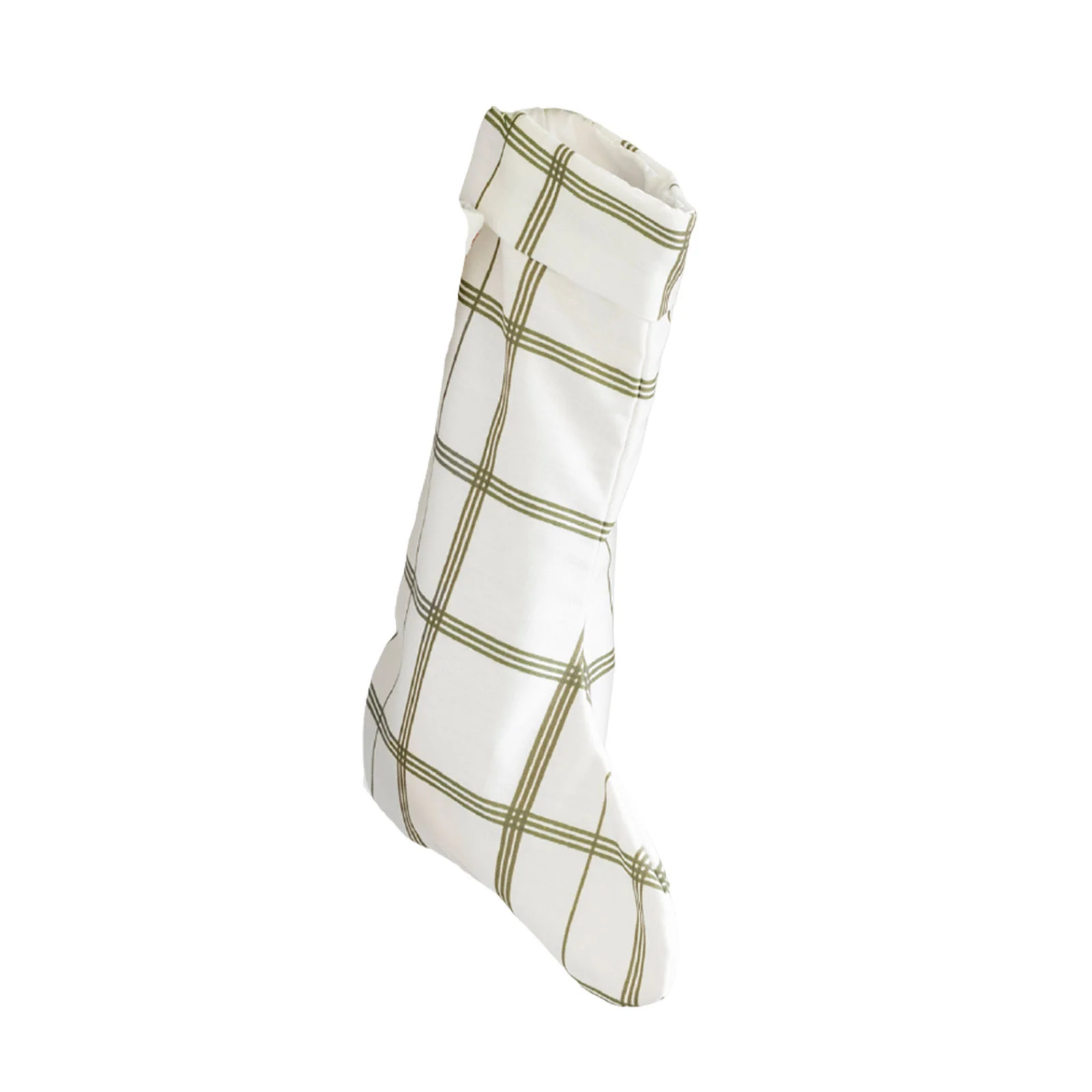 Linden Plaid Stocking in Olive | Brooke & Lou | Brooke and Lou