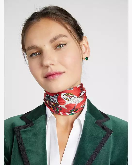 Party Table Silk Square Scarf | Kate Spade (US)