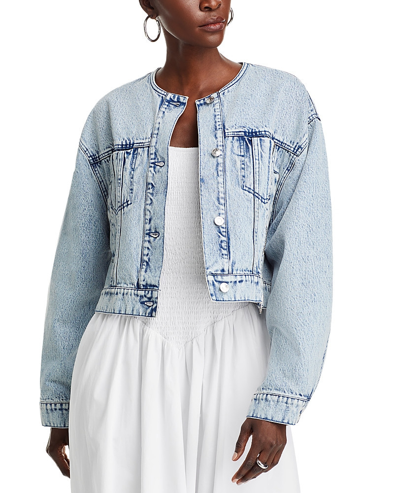 3.1 Phillip Lim Collarless Cropped Denim Jacket | Bloomingdale's (US)