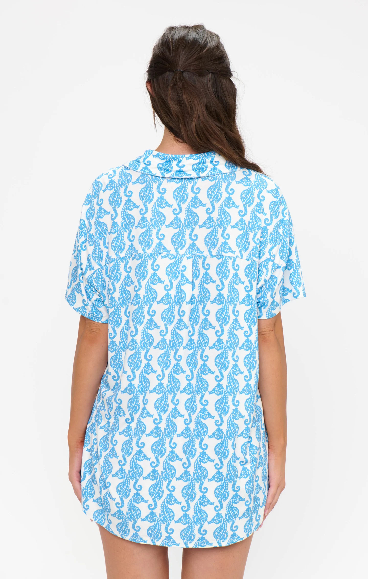 Sunday Morning PJ Set ~ Seahorse Jersey | Show Me Your Mumu