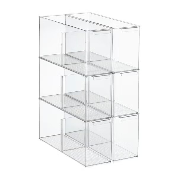 Everything Organizer Shelf-Depth Pantry Bin with Divider | The Container Store