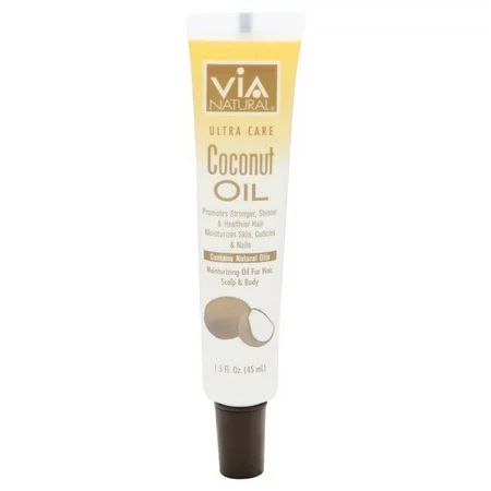 Via Natural Ultra Care 1.5 FL. Oz. Coconut Oil for Hair, Scalp & Body | Walmart (US)