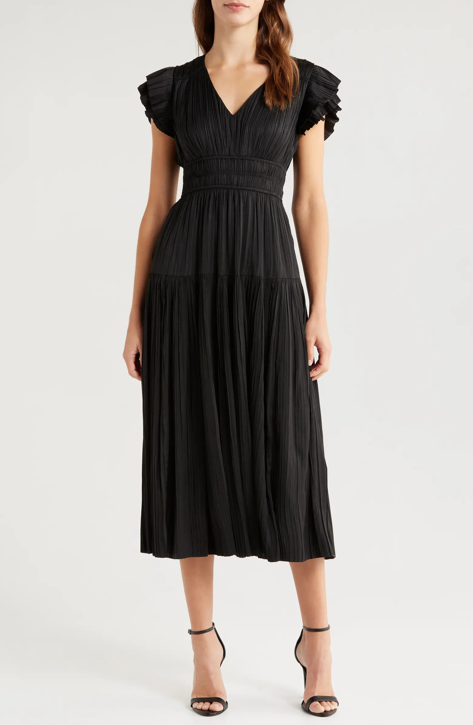 Plissé Midi Dress | Nordstrom
