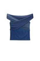 Off-the-shoulder tulle top | PULL and BEAR UK