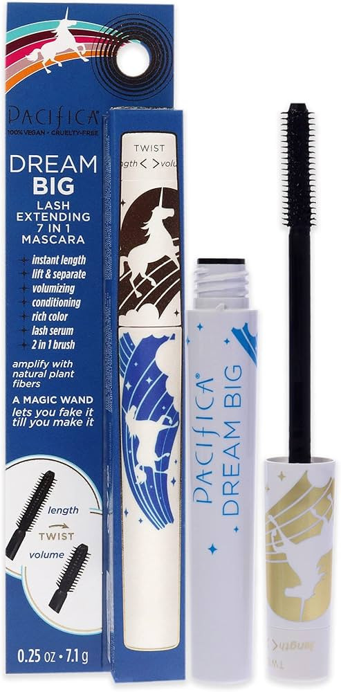 Pacifica Beauty Dream Big Lash Extending 7 in 1 Black Mascara, For Volume and Length, Lash Lift +... | Amazon (US)