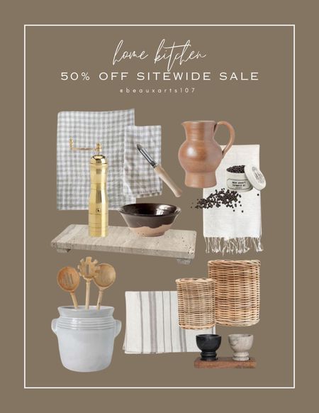 Save 50% on these beautiful kitchen items right now on this incredible site wide sale for the lowest prices ever!! Almost all of these are under $50. Discount applied at checkout! 

#LTKSaleAlert #LTKFindsUnder50 #LTKHome