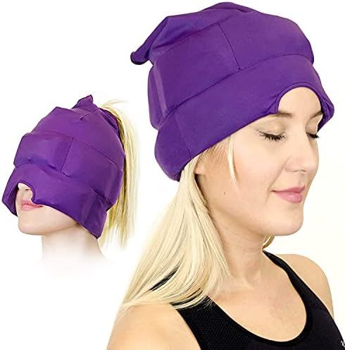 Headache and Migraine Relief Cap - A Headache Ice Mask or Hat Used for Migraines and Tension Head... | Amazon (US)